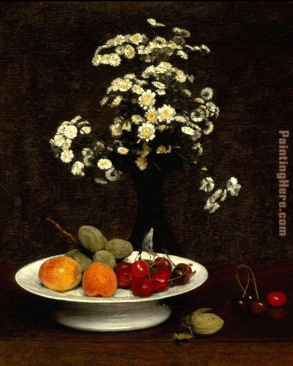 Still Life with Flowers painting - Henri Fantin-Latour Still Life with Flowers art painting